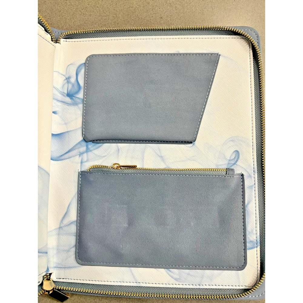 NWOB Blue Leatherette Organizational Pouch by Oliver Smith & Co, LLC - Picture 5 of 7